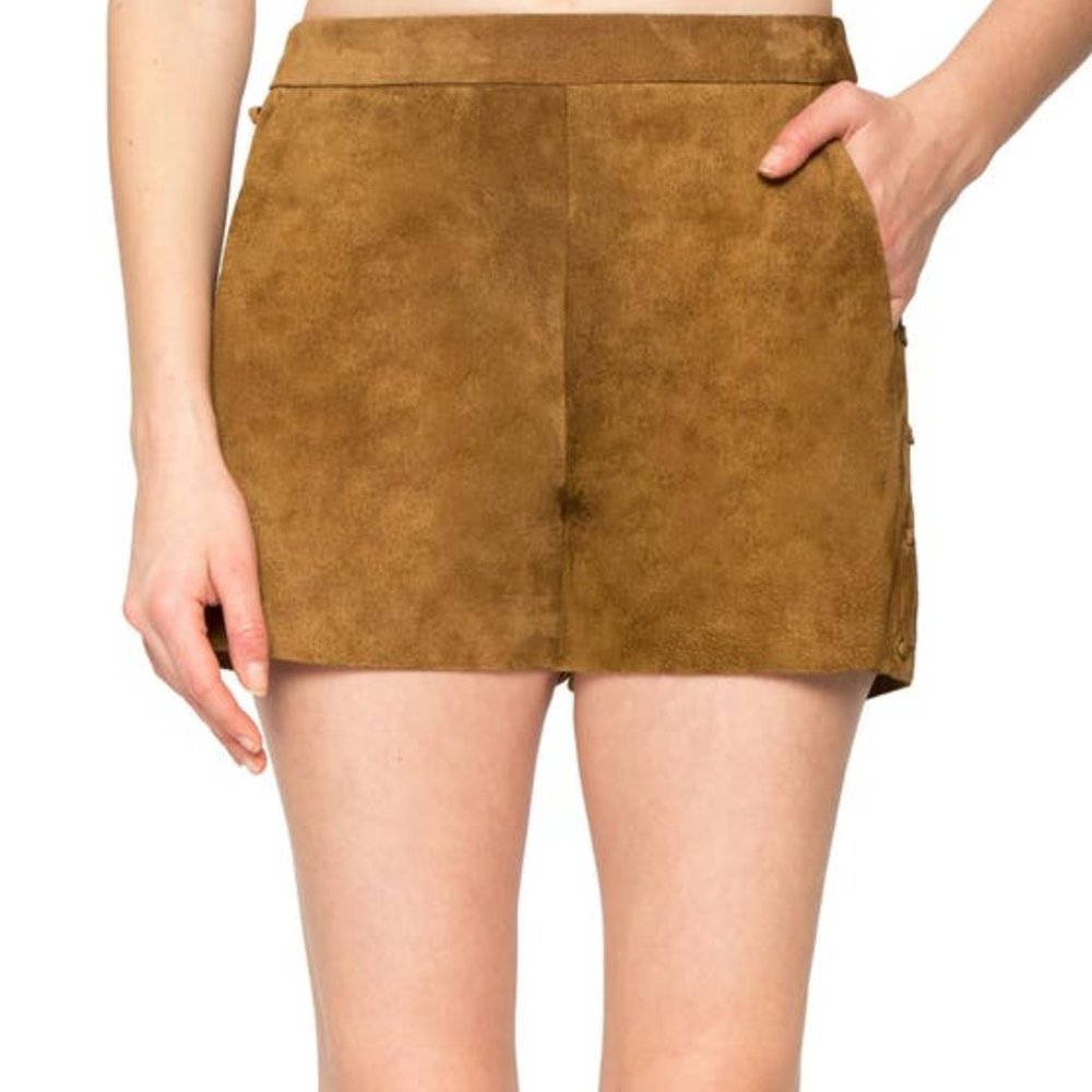 100% genuine suede shorts